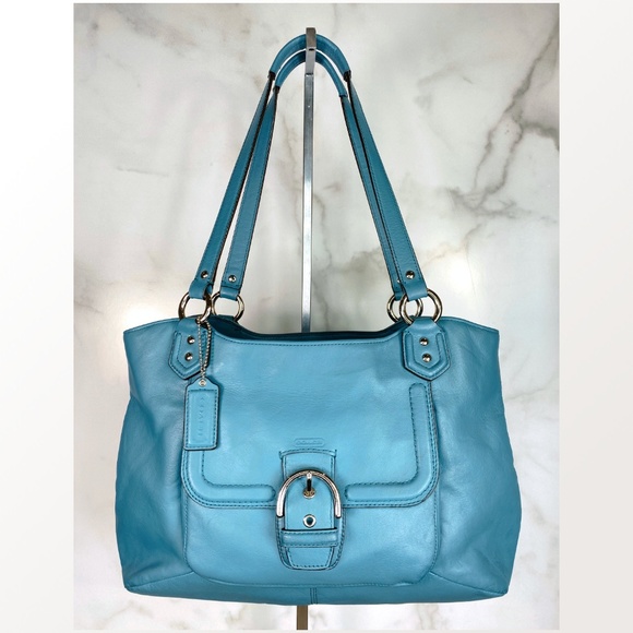 Coach Handbags - Coach Robin's Egg Blue Shoulder Bag